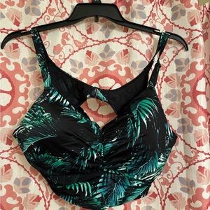 Palm leaf swim top